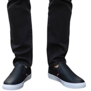 Levi's Jeffrey 501 Black Slip-On Sneakers/Loafers - Size 9